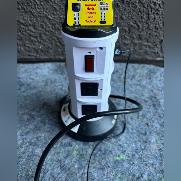 BELL & HOWELL 5-in 4Outlet 2.1 Joules 1875W White Indoor Usb/Ac Surge Protector - Picture 6 of 6